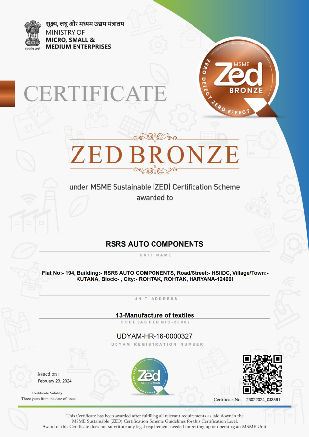 ZED Bronze Certificate